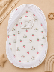 Muslin Net Bed - Strawberry