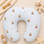 Load image into Gallery viewer, Muslin Feeding Pillow - Blue Bear