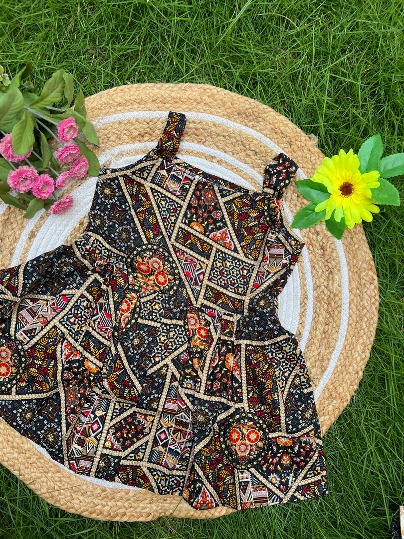 Ethnic Blossom - Viscose Frock 4 - 5 yrs