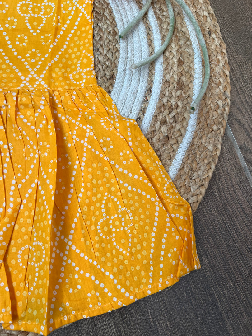 Yellow Fairy - Cotton Frock 2 - 3 Yrs