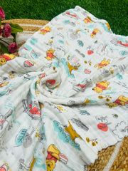 Yellow Teddy - Muslin Baby Towel