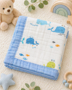 Load image into Gallery viewer, Dolphins - Muslin Baby Blanket
