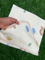 Load image into Gallery viewer, Love Wrap - Muslin Hooded Baby Blanket