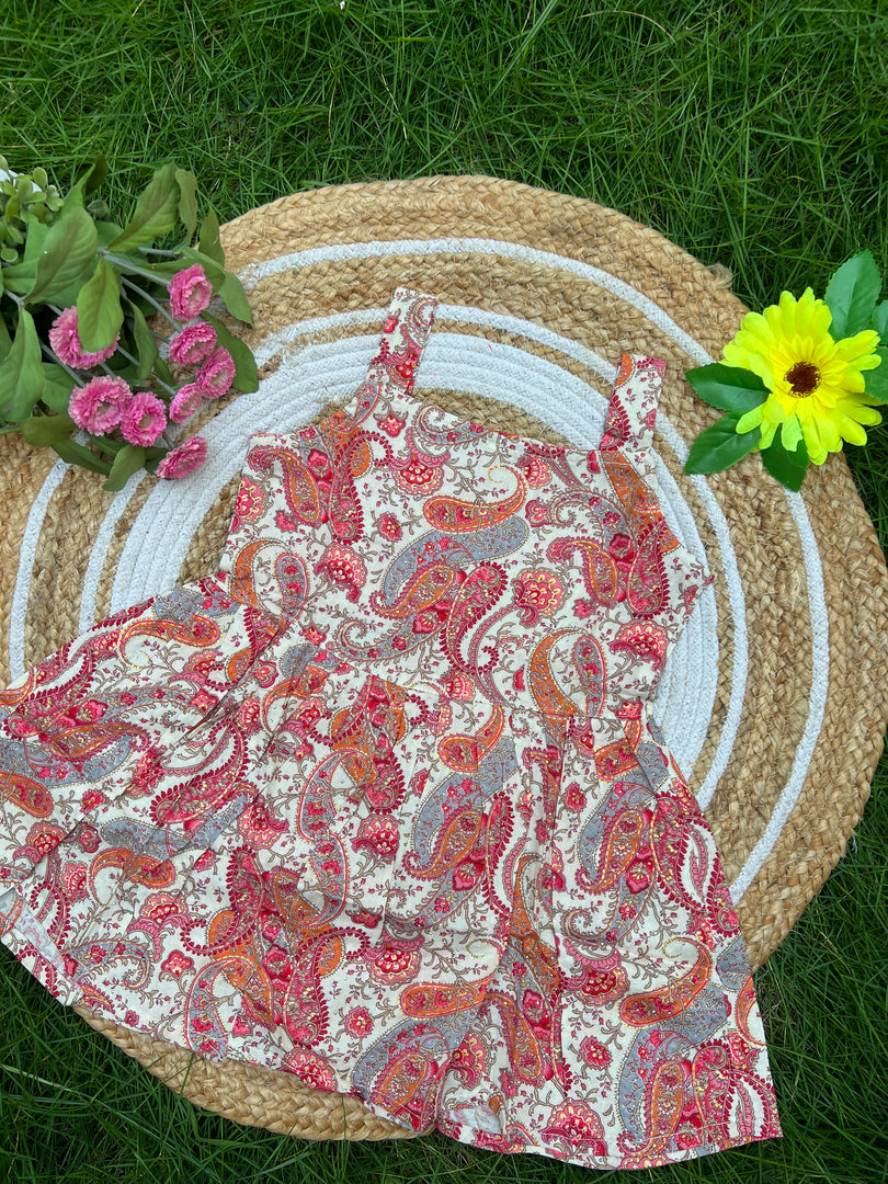 Ethnic Blossom - Viscose Frock 4 - 5 yrs