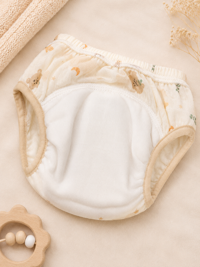 Baby Muslin Leak Protection Briefs : Pack of 4