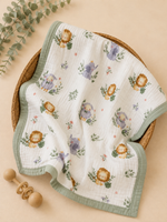 Load image into Gallery viewer, Lion Cub - Muslin Baby Blanket