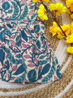 Load image into Gallery viewer, Turquoise Bloom - Cotton Frock 0 to 6m
