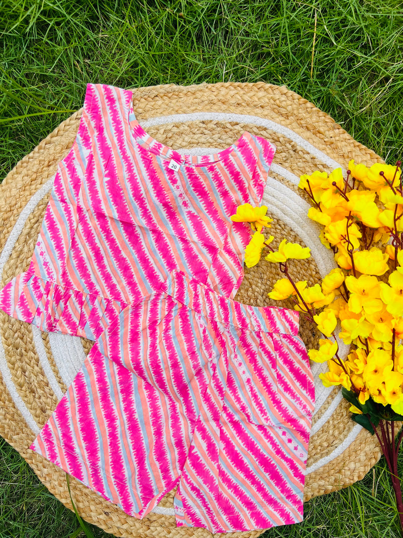 Pink Candy - Frill top & Shorts Set 3 - 4yrs