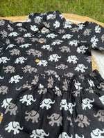 Load image into Gallery viewer, Elephant Ride - Boys Cotton Coord Set 6-12M
