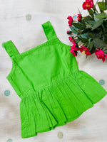 Load image into Gallery viewer, Green Love - Cotton Frock 0 to 6m
