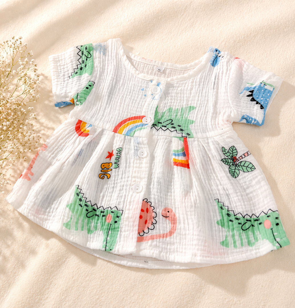 Love Rainbow - Muslin Frock 6 to 9M