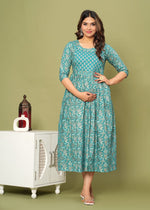 Load image into Gallery viewer, Ocean Breeze : Maternity Feeding Dress
