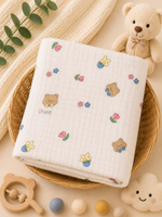 Load image into Gallery viewer, Bear - Muslin Baby Towel