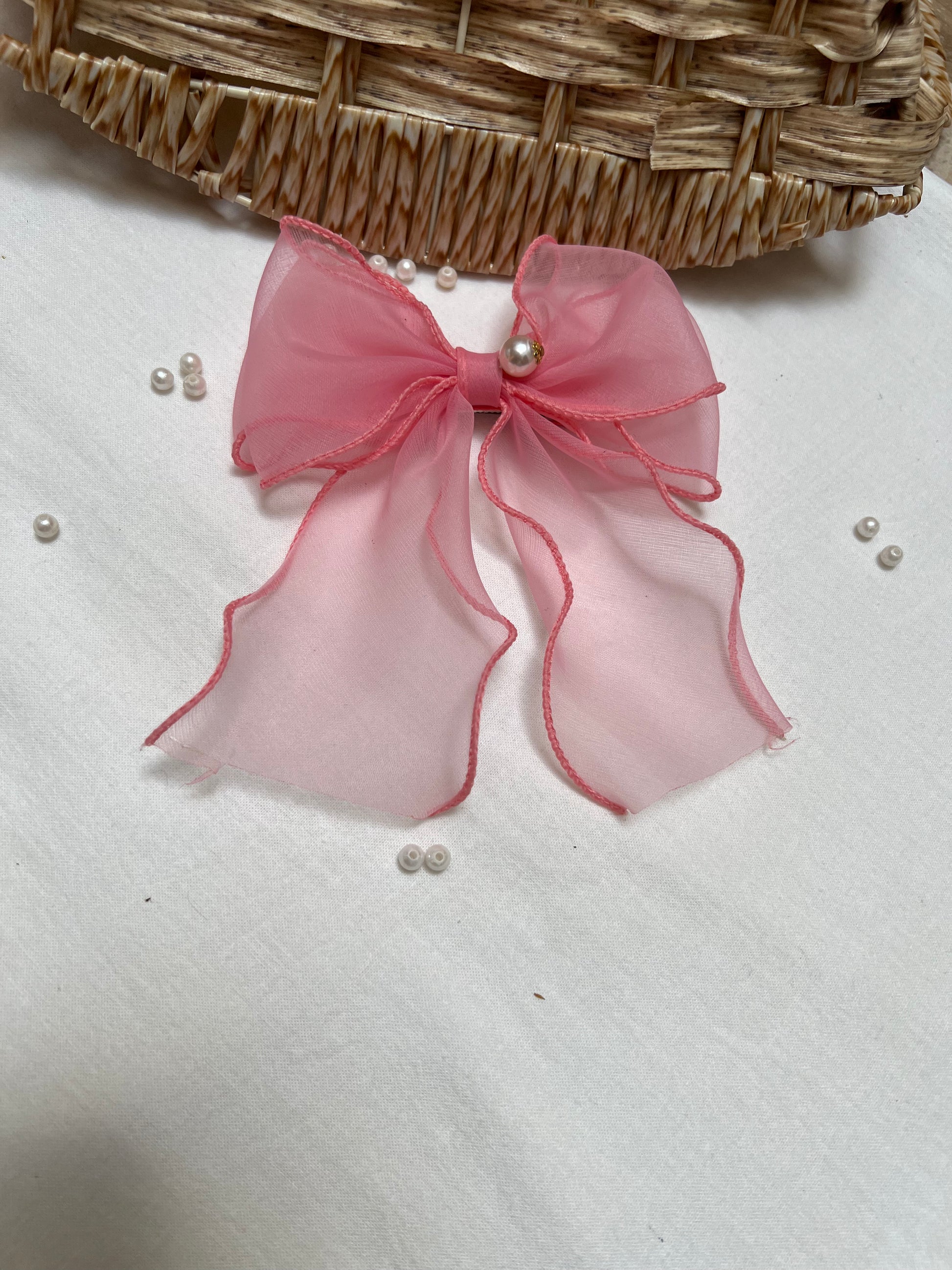 Hair Bows with Pearl - NARUVE