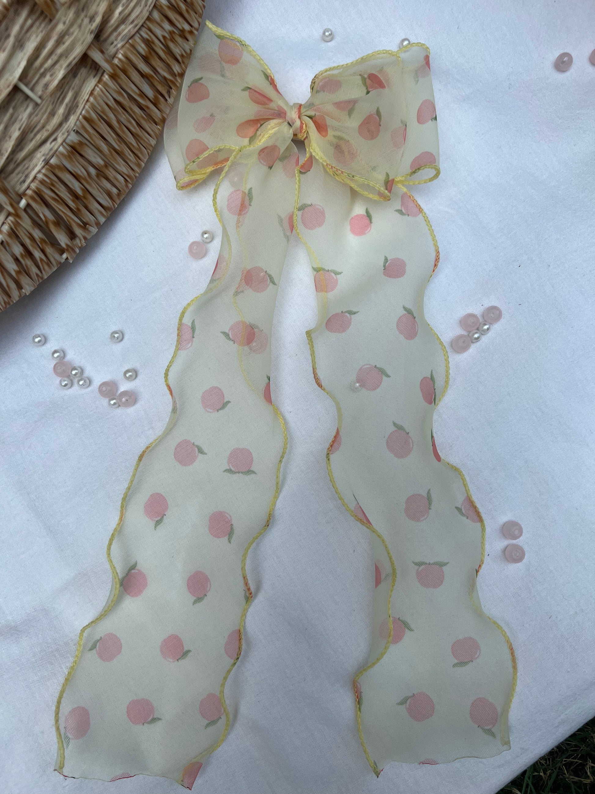 Printed Hair Bows - Long Tail - NARUVE