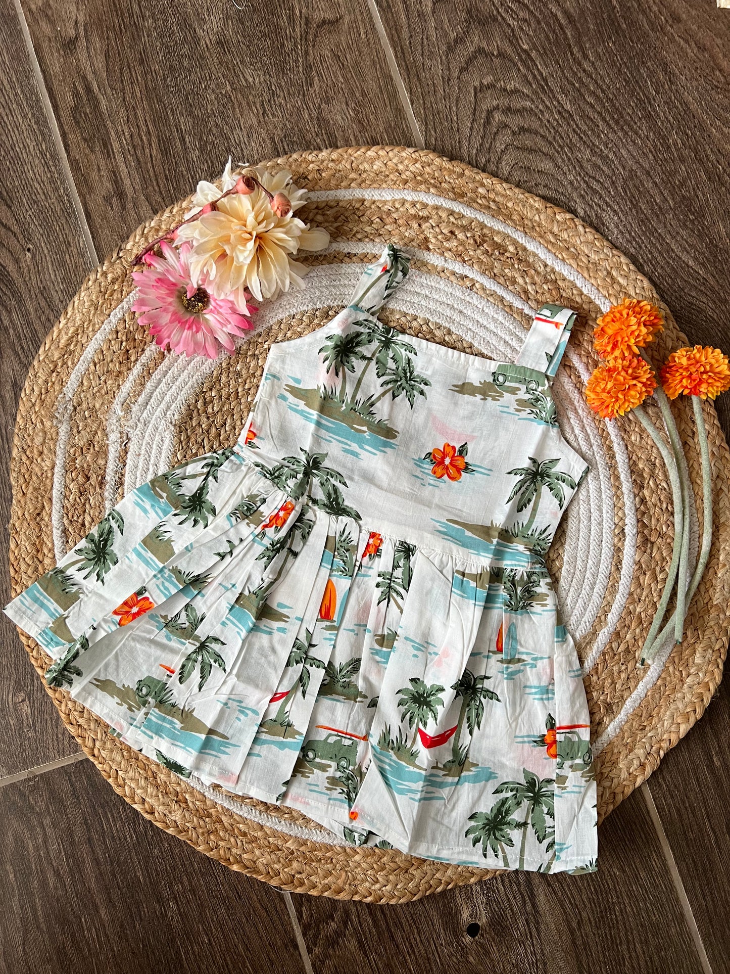 Beach Waves - Cotton Frock 2 to 2.5 Yrs