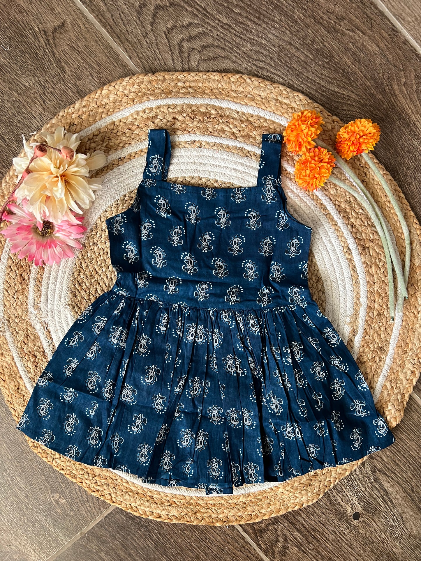 Blueberry Cream - Cotton Frock 2 to 2.5 Yrs