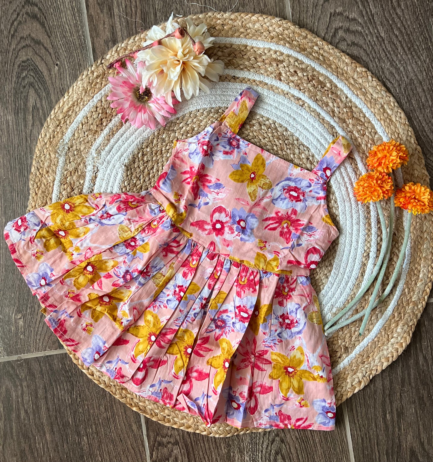 Pink Petal - Cotton Frock 2 to 2.5 Yrs