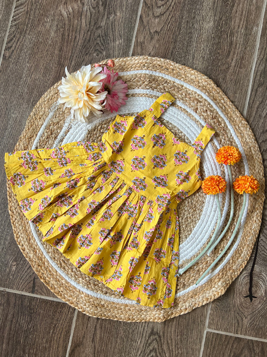 Sunshine Bliss - Cotton Frock 1.5 to 2 yrs