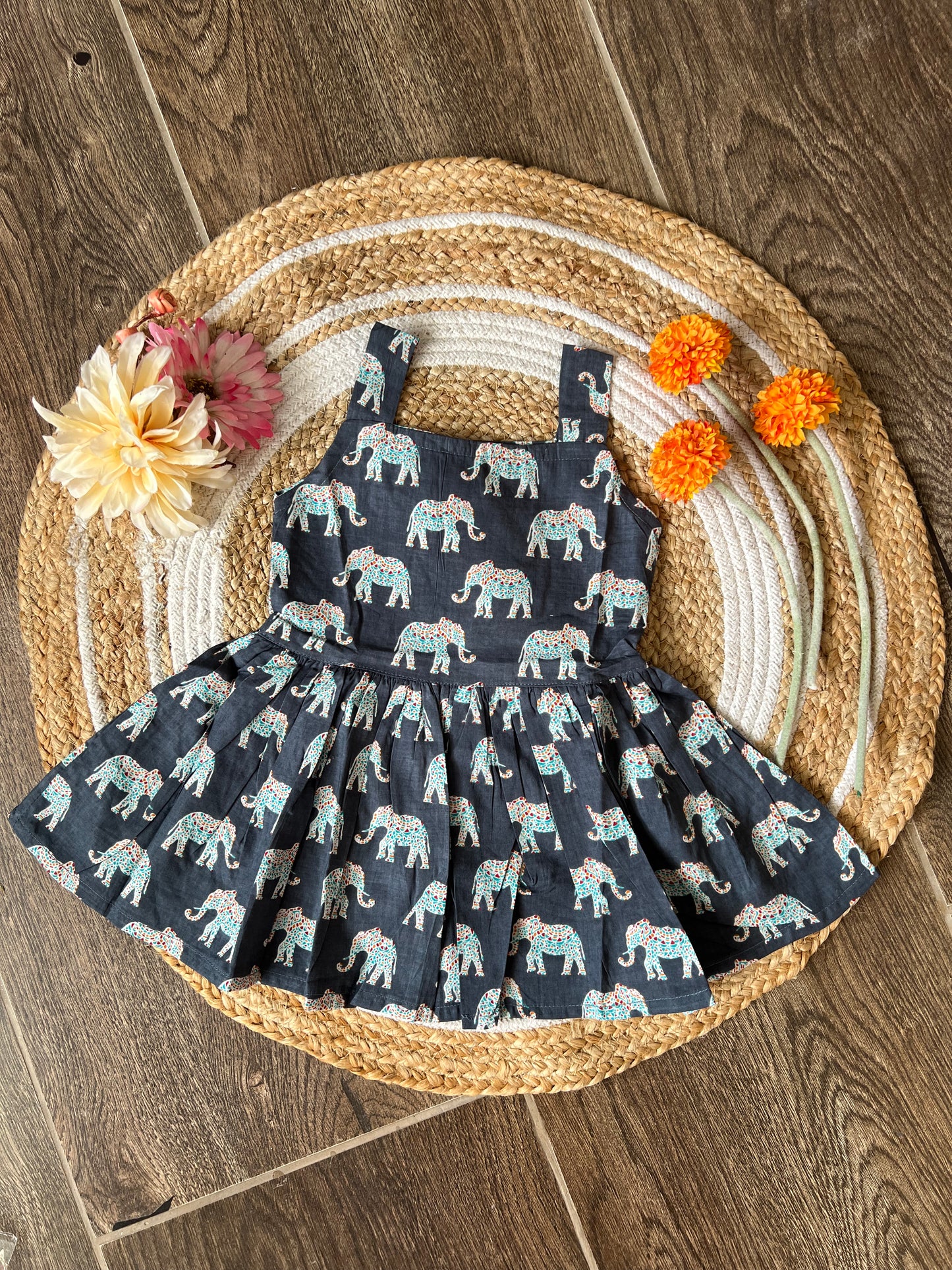 Elephant Ride - Cotton Frock 1.5 to 2 yrs