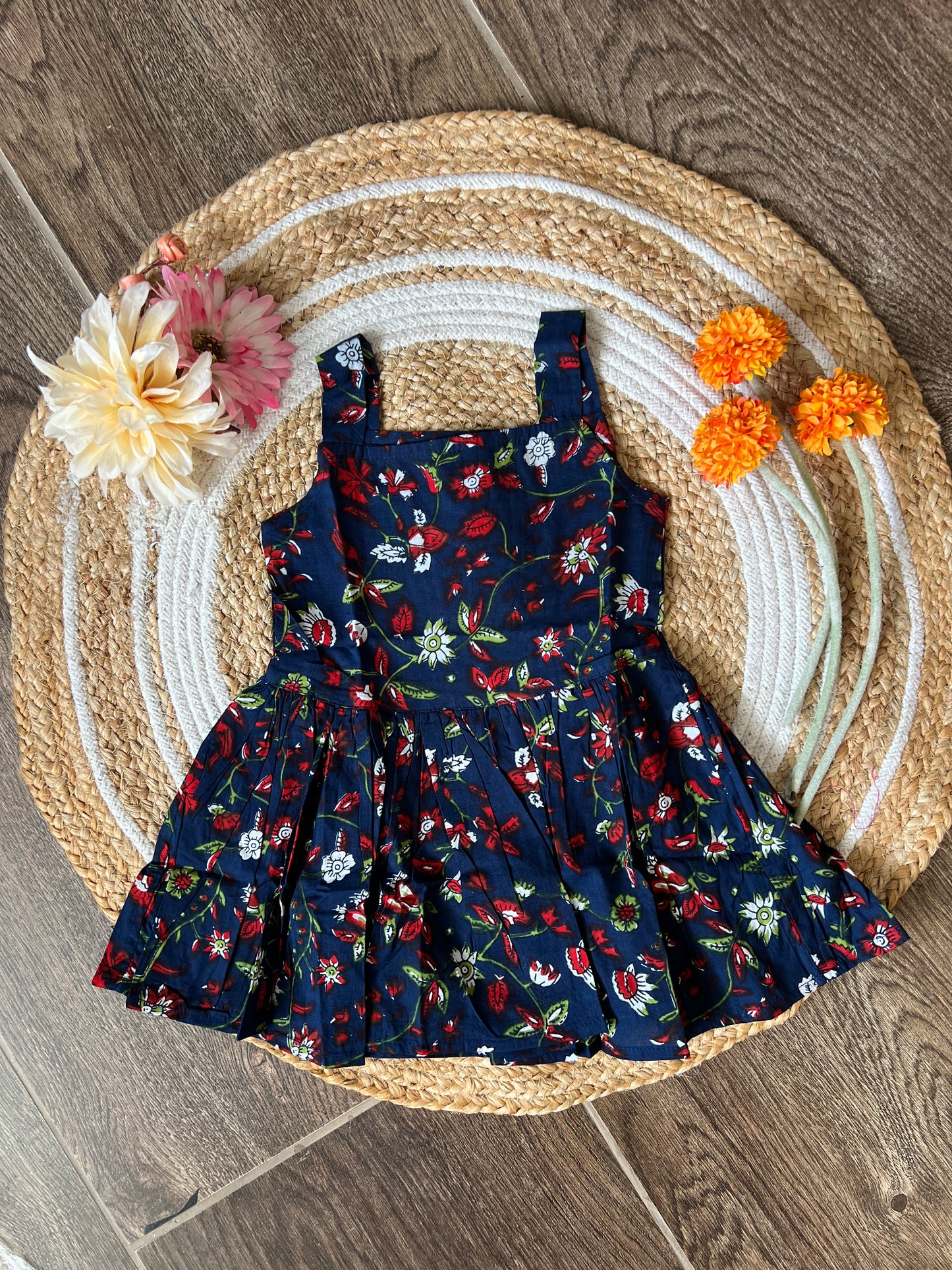 Night Bloom - Cotton Frock 1.5 to 2 yrs