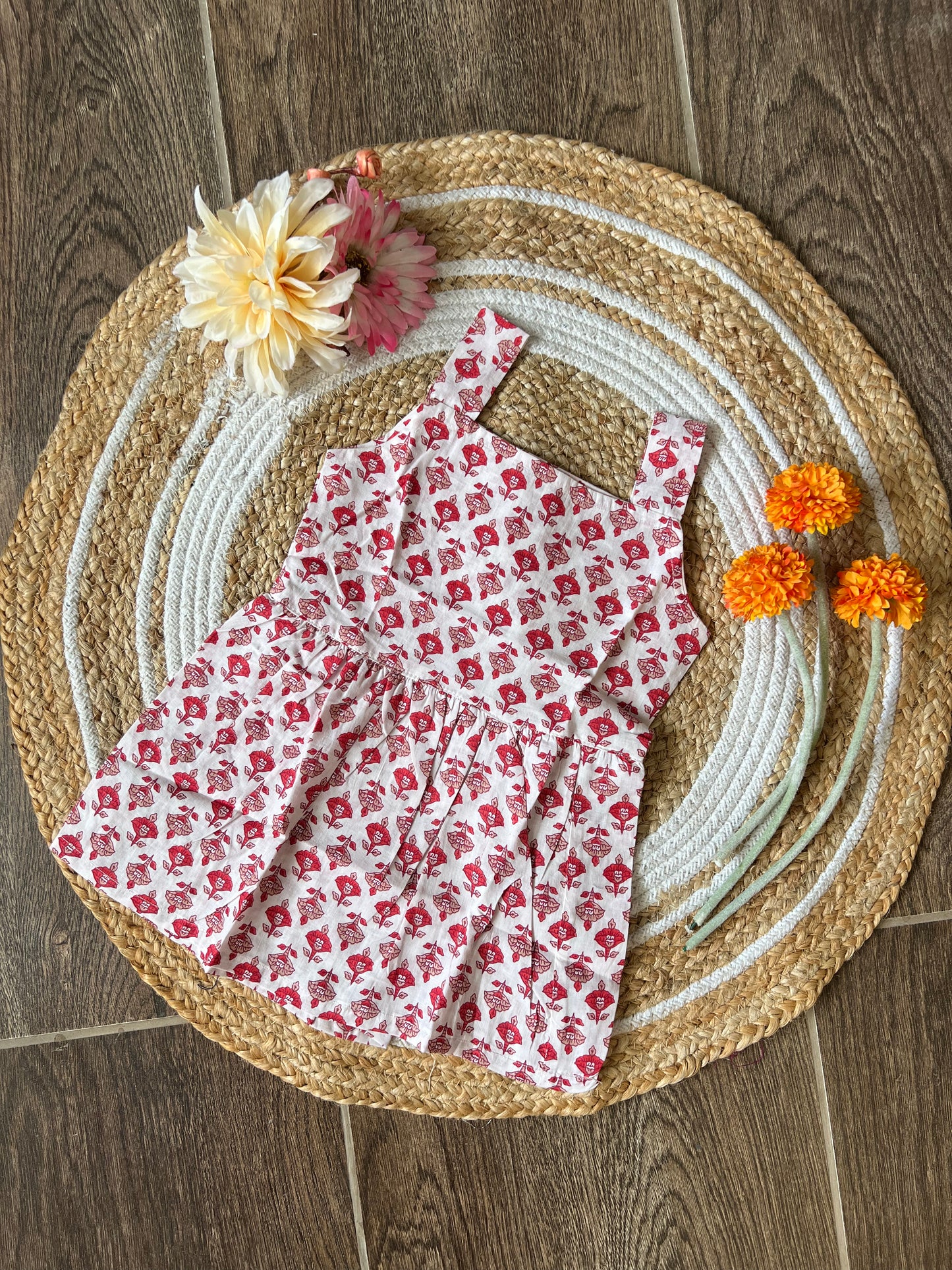 Love Red - Cotton Frock 1.5 to 2 yrs