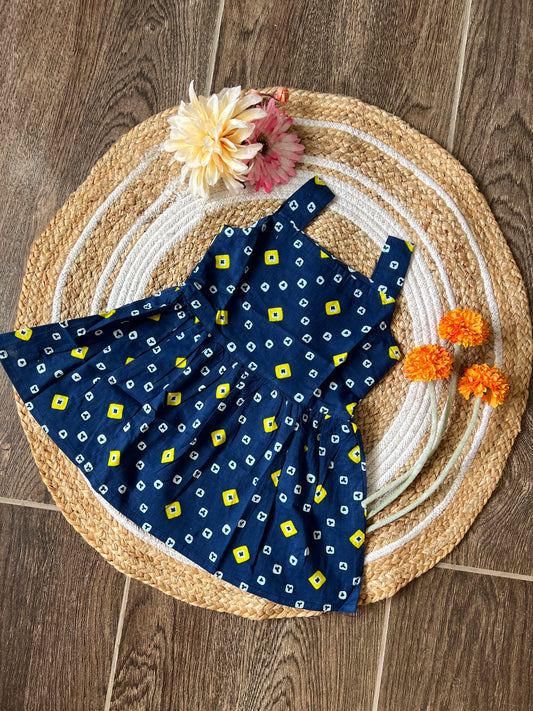 Blue Diamond - Cotton Frock 1.5 to 2 yrs