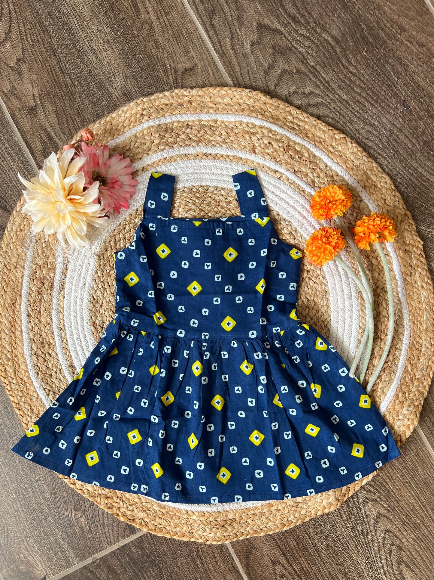 Blue Diamond - Cotton Frock 1.5 to 2 yrs