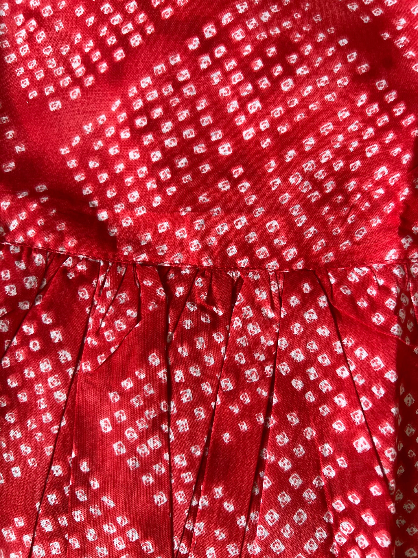 Lady Red - Cotton Frock 1 to 1.5 Yrs