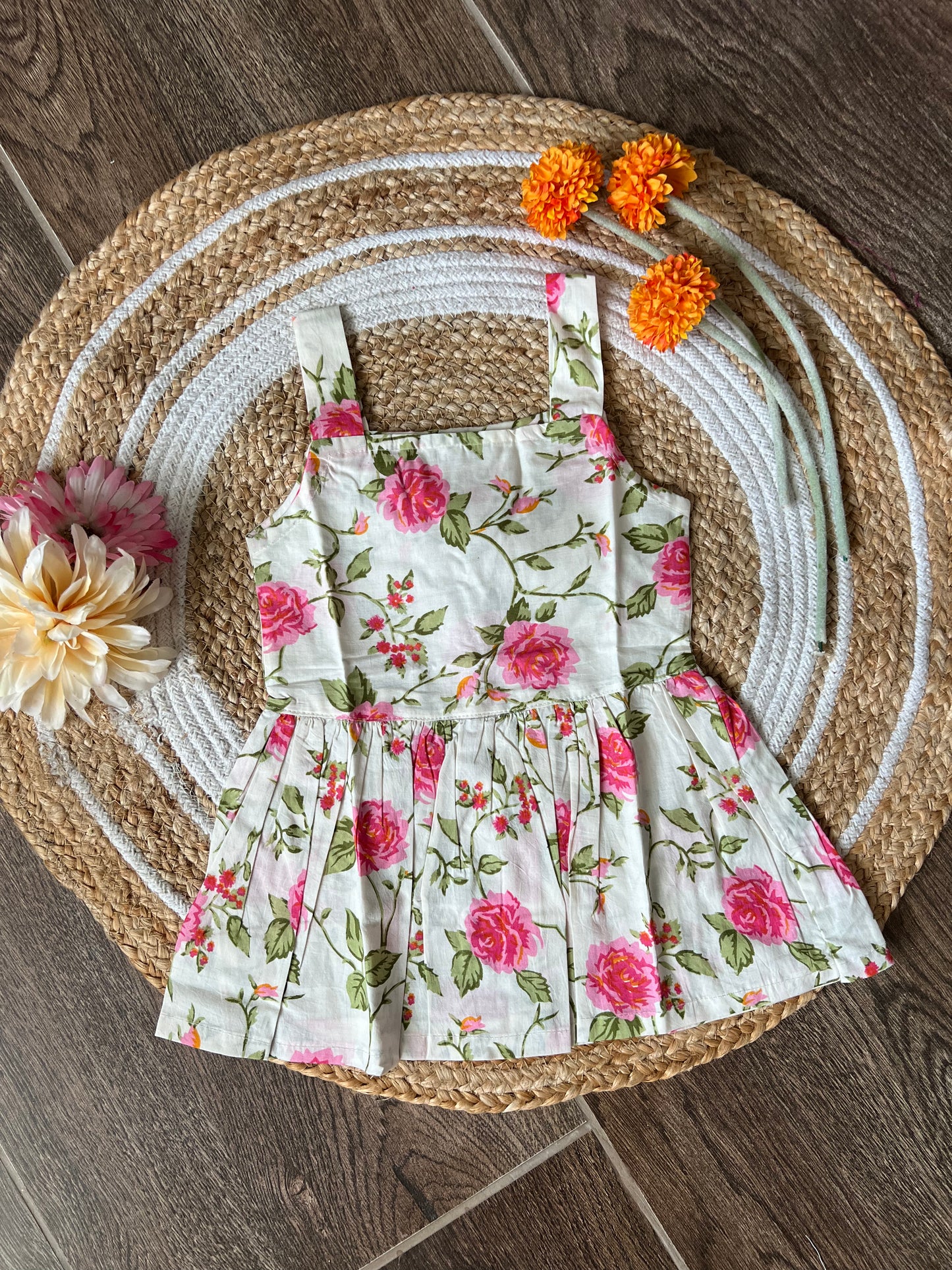 Rose Garden - Cotton Frock 1 to 1.5 Yrs