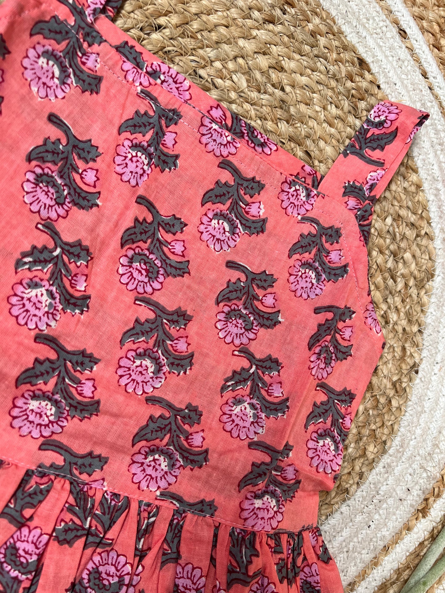 Coral Charm - Cotton Frock 2.5 to 3 yrs