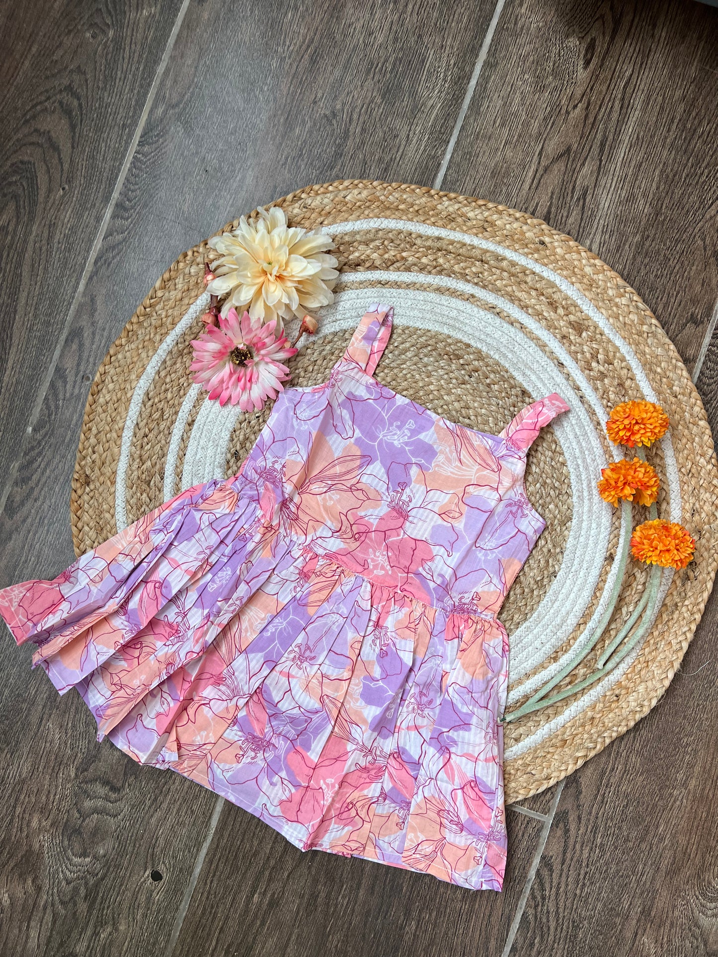 Floral Fiesta - Cotton Frock 2.5 to 3 yrs