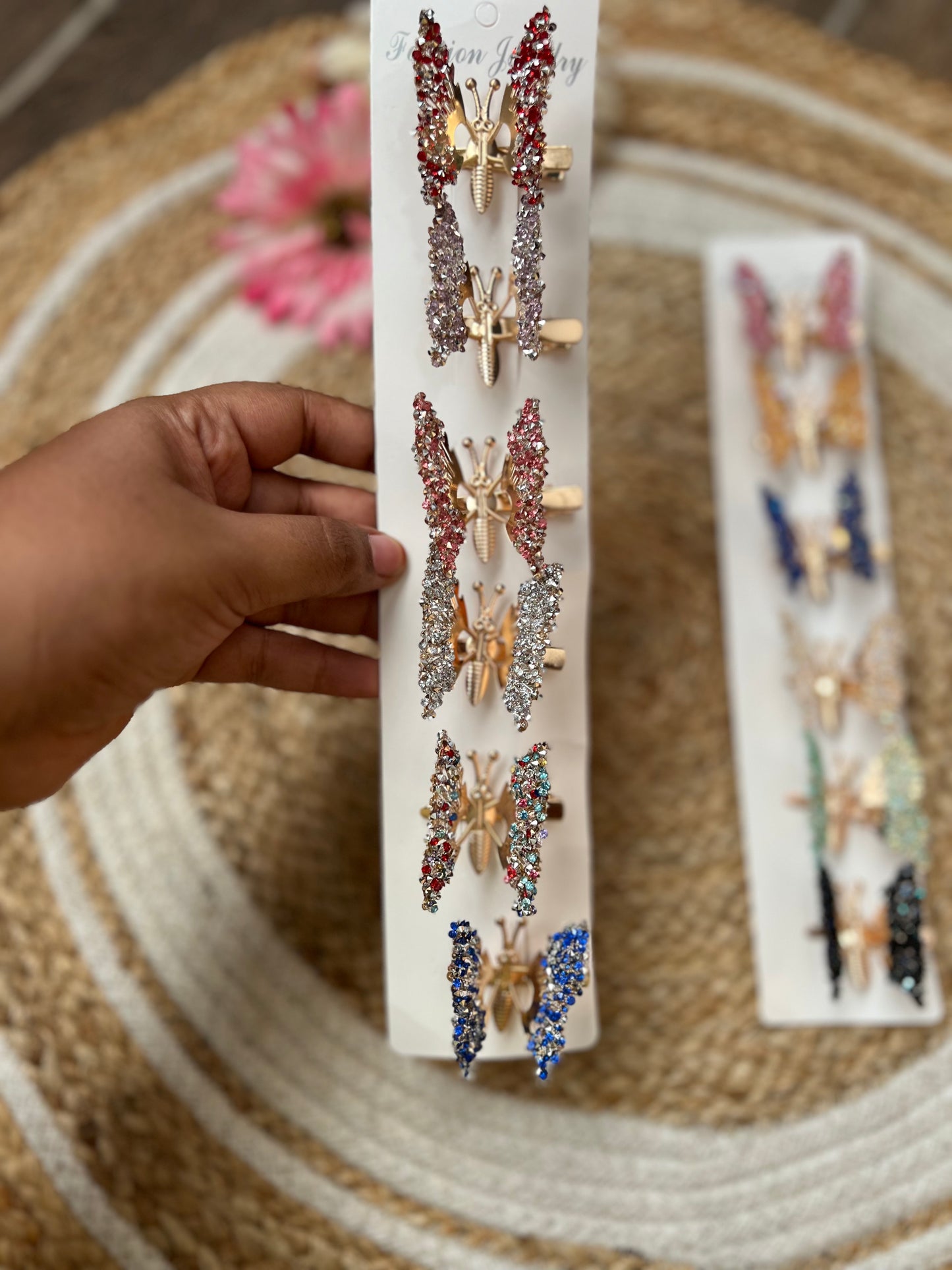 Flapping Butterfly Hair Pins