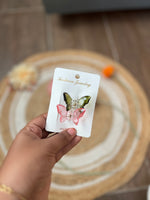 Load image into Gallery viewer, Small Glass Butterfly Hair Claws
