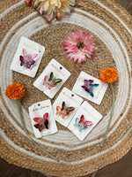 Load image into Gallery viewer, Small Glass Butterfly Hair Claws
