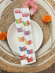 Glittering Butterfly Hair Pins