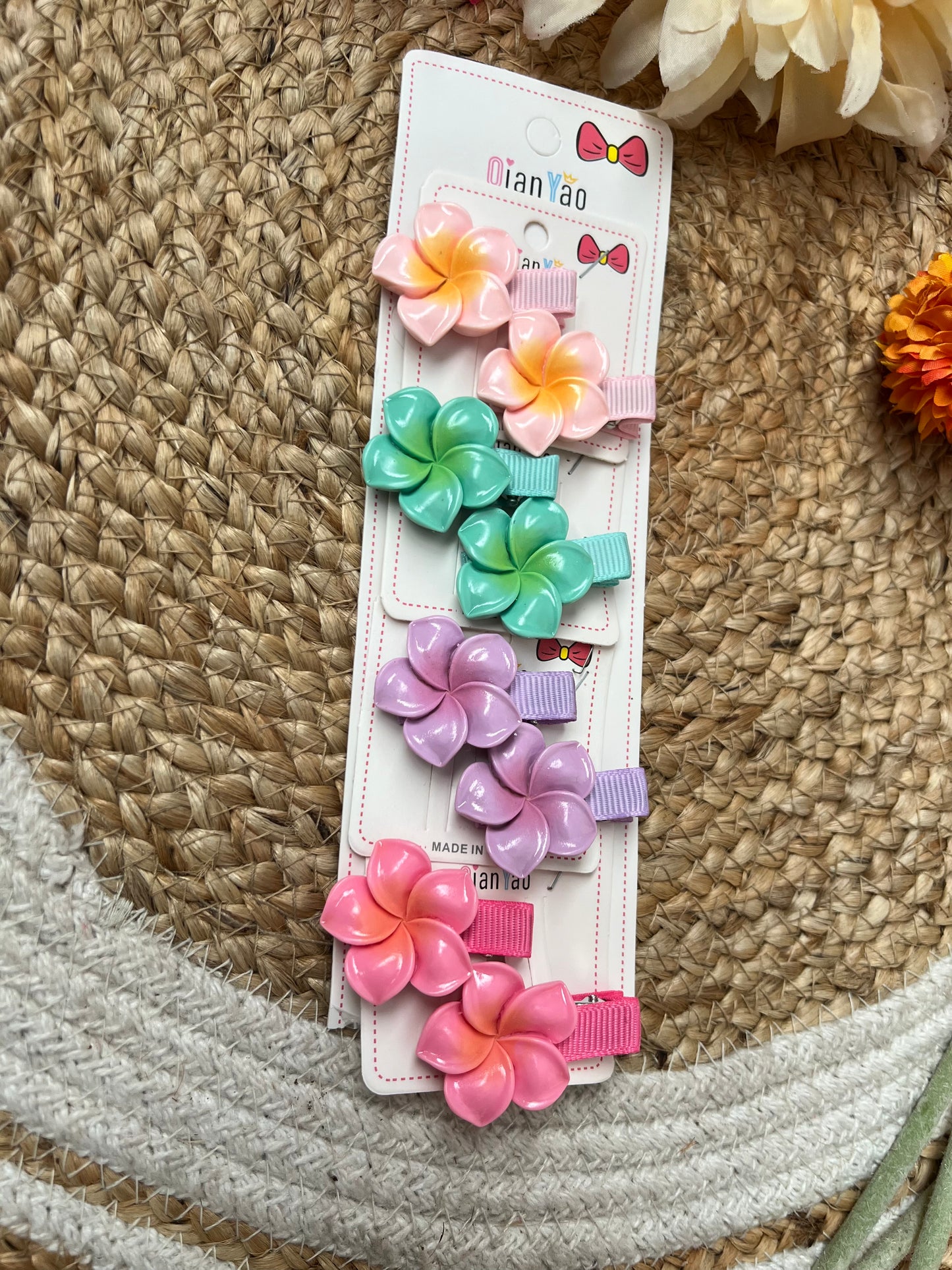 New Flower Hair Pins (Newborn Friendly)