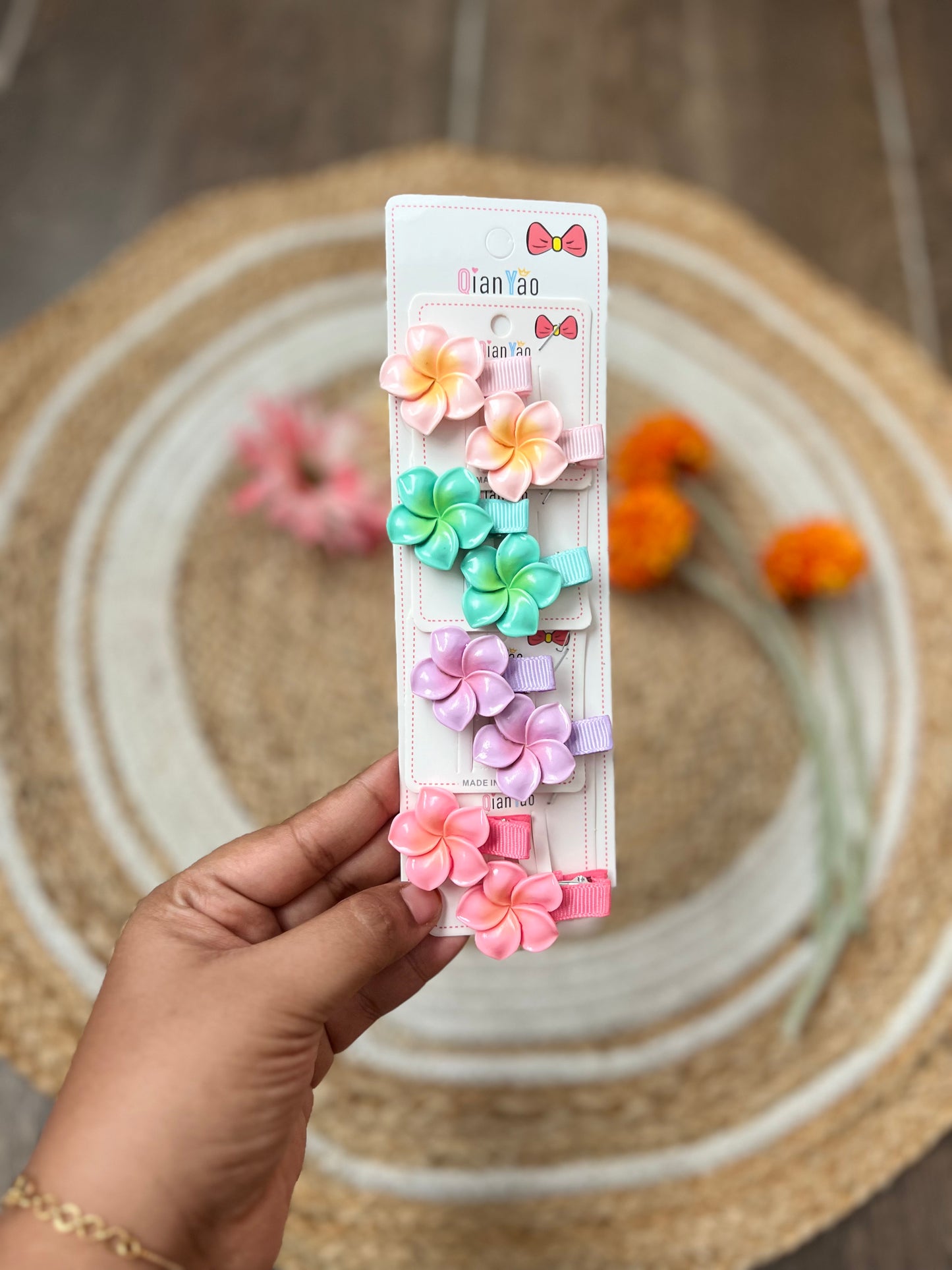 New Flower Hair Pins (Newborn Friendly)