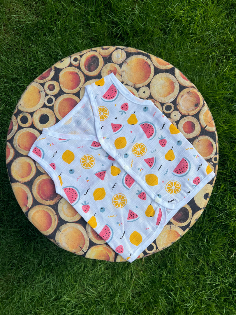 Cotton Muslin Jabla: 0-3 months