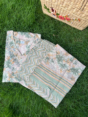 Soft Cotton Kurta Set: Blossom