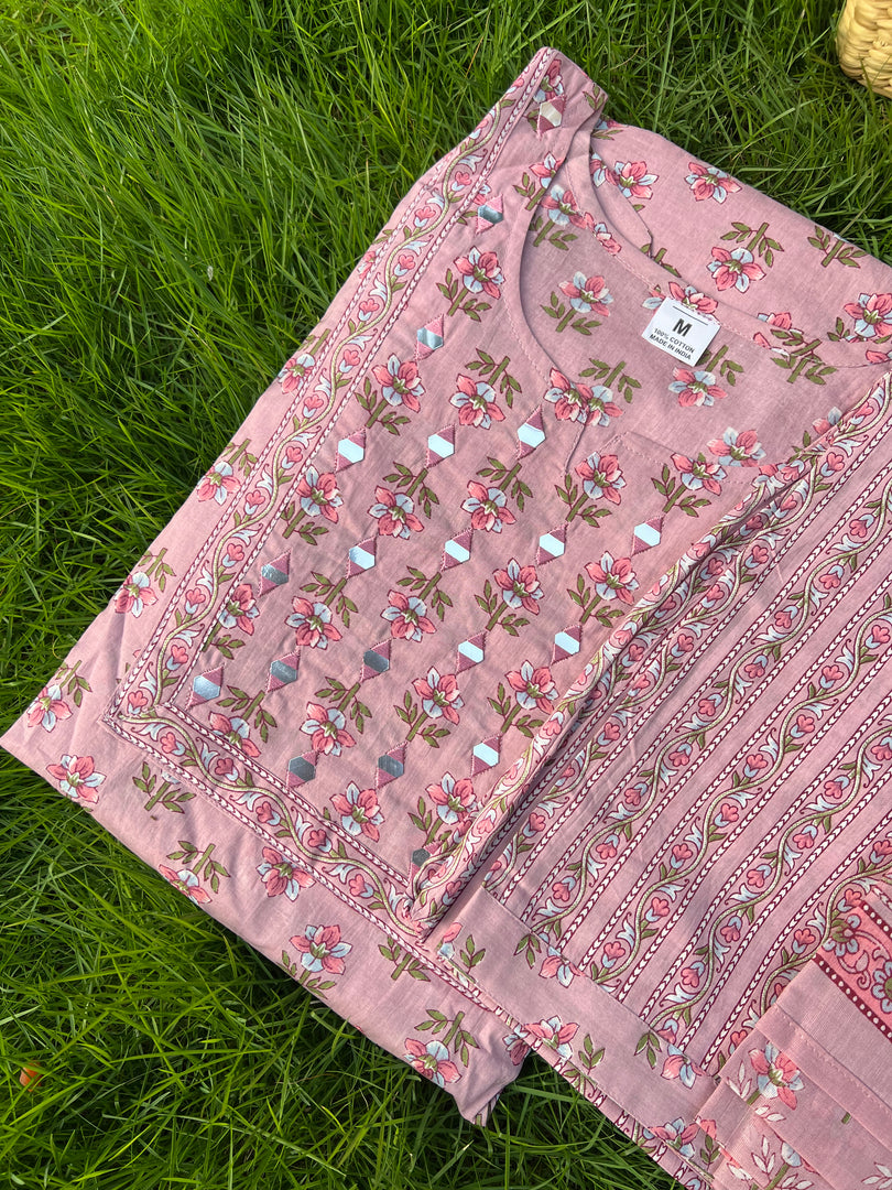 Soft Cotton Kurta Set: Symphony