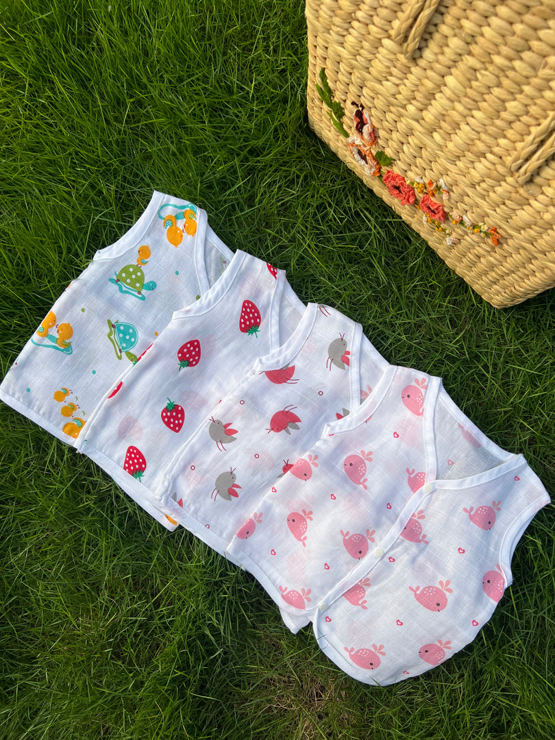 Cotton Muslin Jablas: 3-6 months Pack