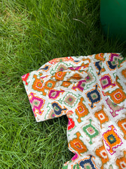 Kids Cotton Dress: Rangoli