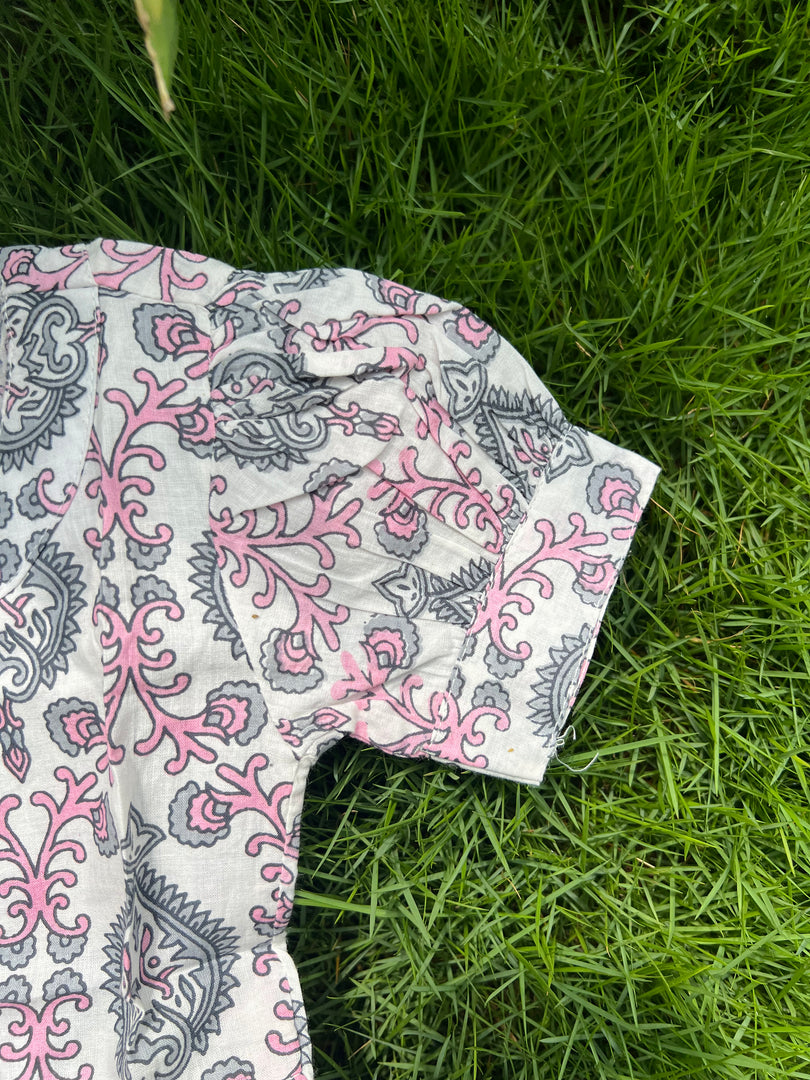 Kids Cotton Dress: Lavender Flush