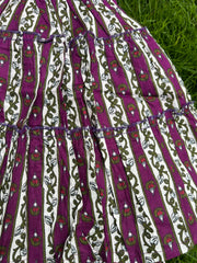 Kids Cotton Dress: Violet Blossom
