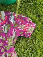 Load image into Gallery viewer, Kids Cotton Dress: Purple Bloom

