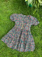 Load image into Gallery viewer, Kids Cotton Dress: Garden Blush
