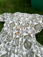 Load image into Gallery viewer, Kids Cotton Dress: Floral Art

