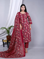 Load image into Gallery viewer, Soft Cotton Kurta Set: Full Bloom
