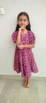 Load image into Gallery viewer, Kids Cotton Dress: Aurora
